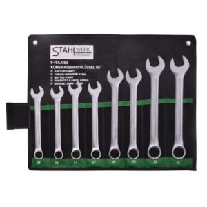 Stahlwerk Ring Spanner Set SW1, 8-piece, 24–32 mm